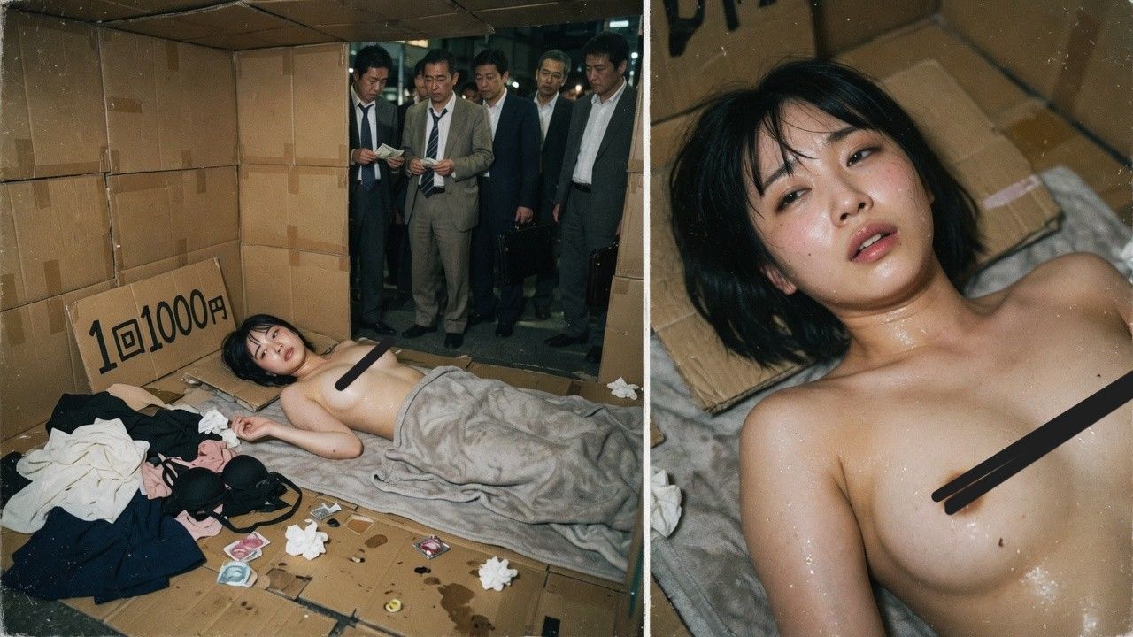『借金立ちんぼ密着記録 1000円で犯●れるカラダ』 〜借金で体を開く女たちの乱れた痴態と、朝焼けの憂い〜_3