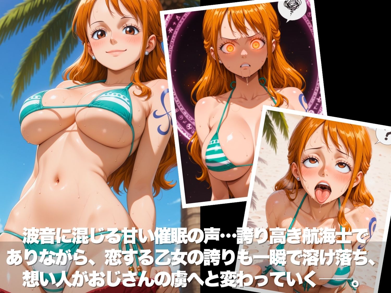 真夏の海辺で堕ちて 〜おじさんの虜になって妊娠するまで〜 ●NEPIECE編 サンプル2