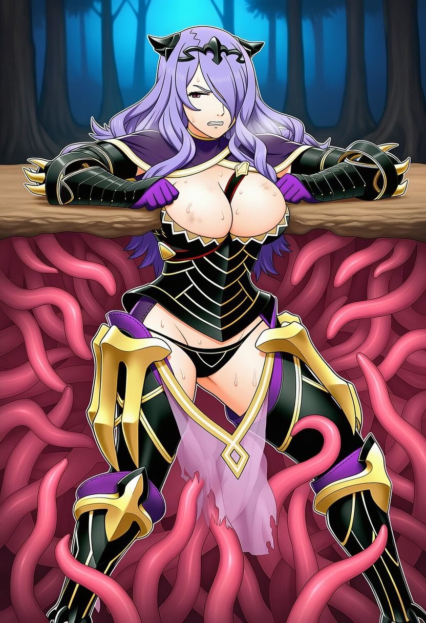 カミラ vs ぬるぬる触手【苗床編】 画像4