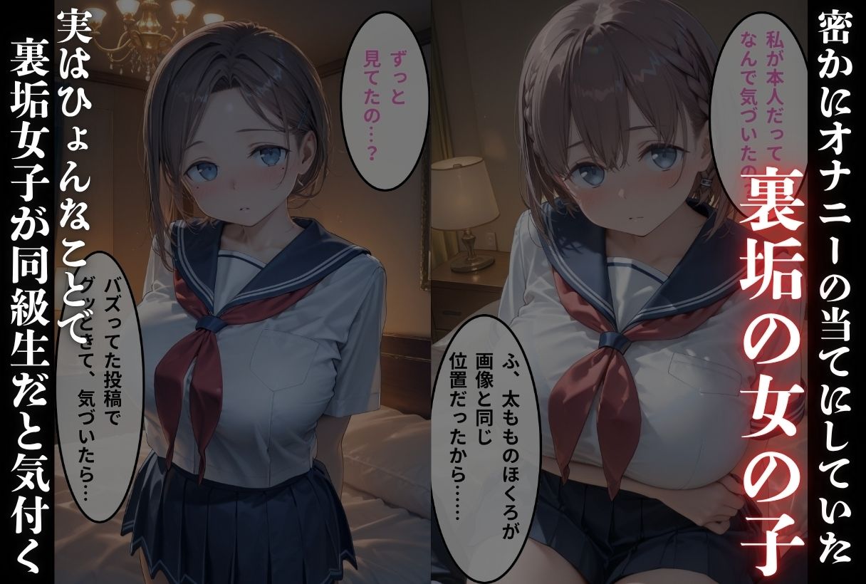 裏垢が同級生にバレちゃいました 画像1