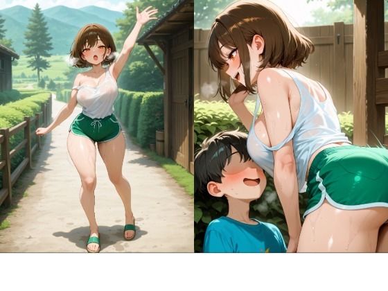変態巨乳お姉ちゃんにしがみついてあまえた夏休み 画像集_2