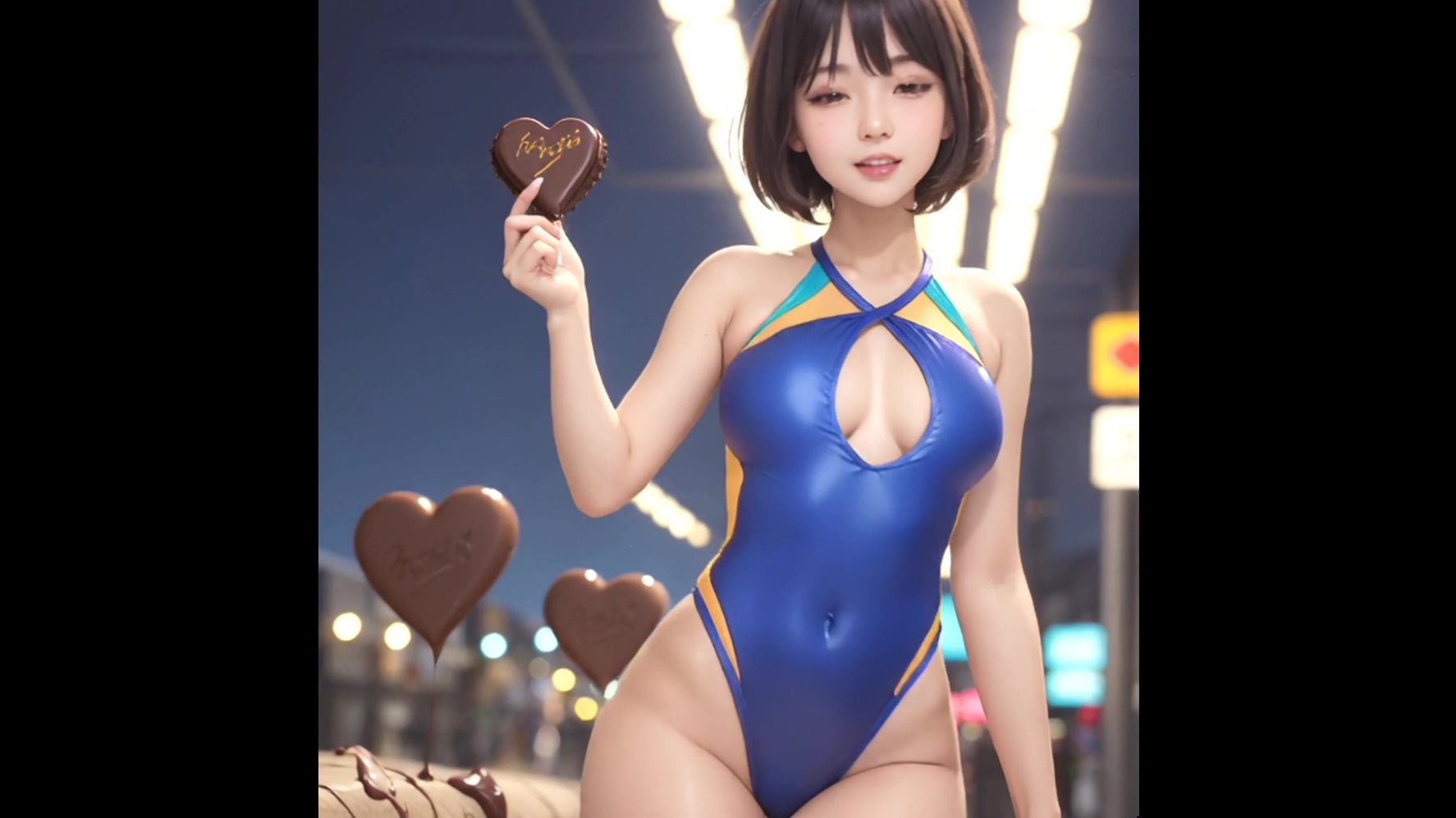 【動画版】競泳水着の彼女【2月】【AIグラビア】 サンプル6