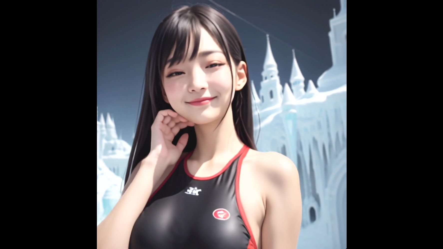 【動画版】競泳水着の彼女【2月】【AIグラビア】 サンプル10