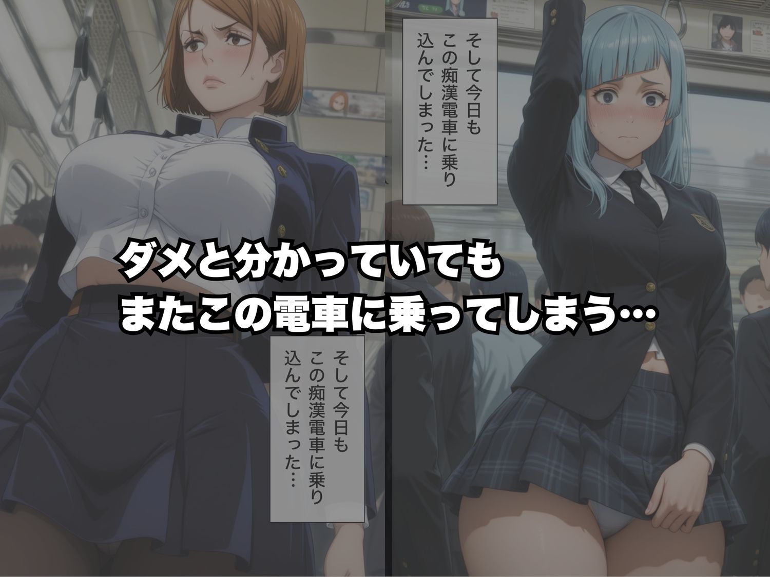 痴●電車で彼女たちの本当の妖美が露わにされる件〜呪●廻戦編〜 サンプル6