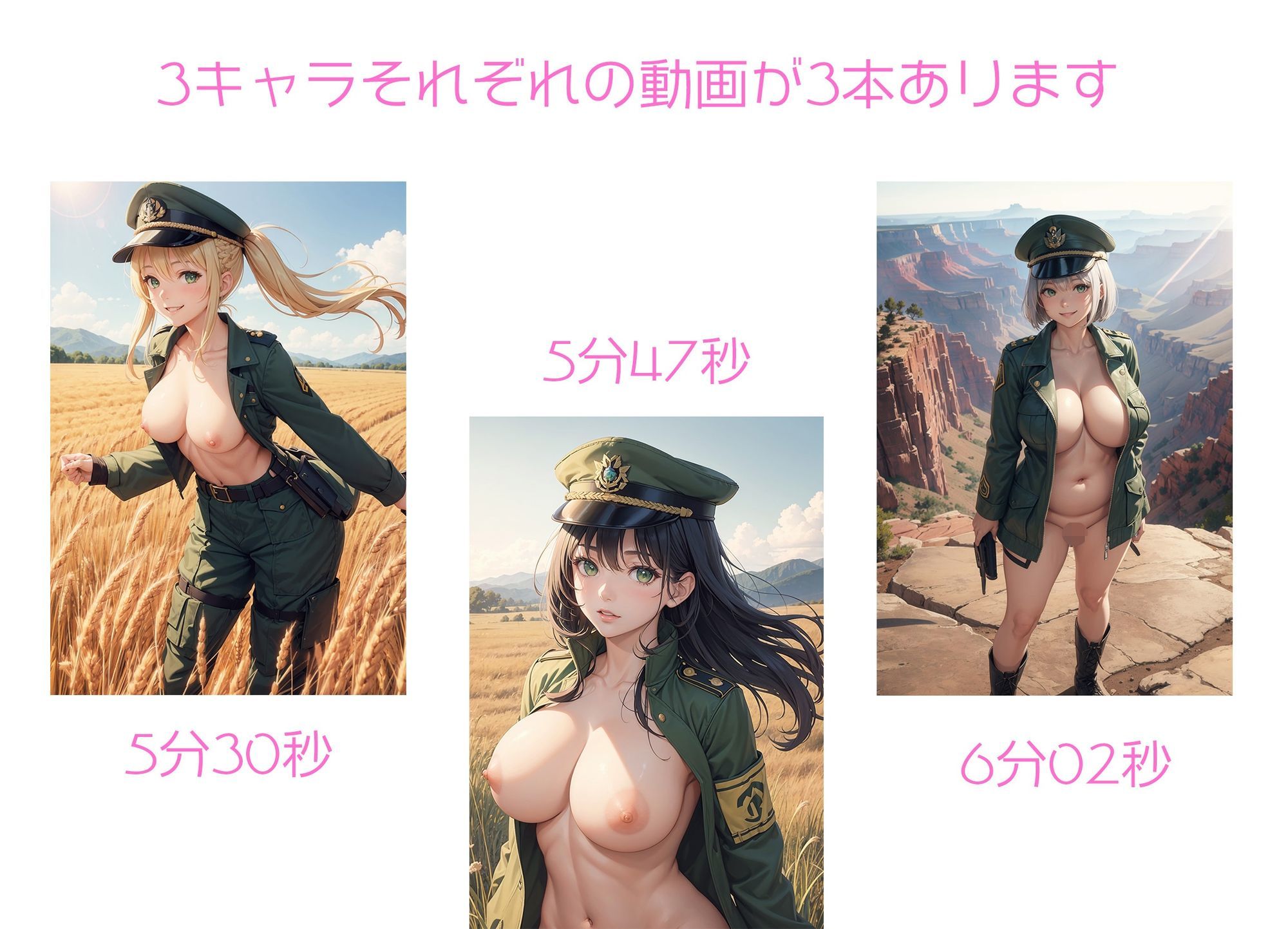 自分以外は女兵士の四人分隊