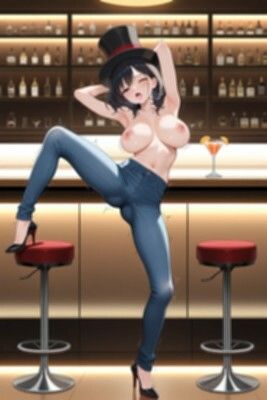 【裸ジーンズ女子5】裸ジーンズ女子とバーでサシ飲み サンプル5