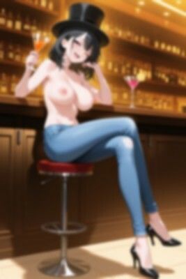 【裸ジーンズ女子5】裸ジーンズ女子とバーでサシ飲み サンプル7