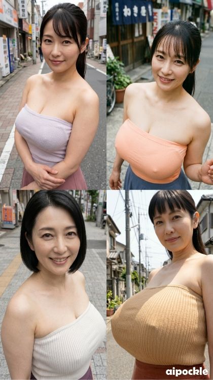 アラフォー熟女の爆乳、徹底的に揉みしだくっ!(路上チューブトップ編) 画像3