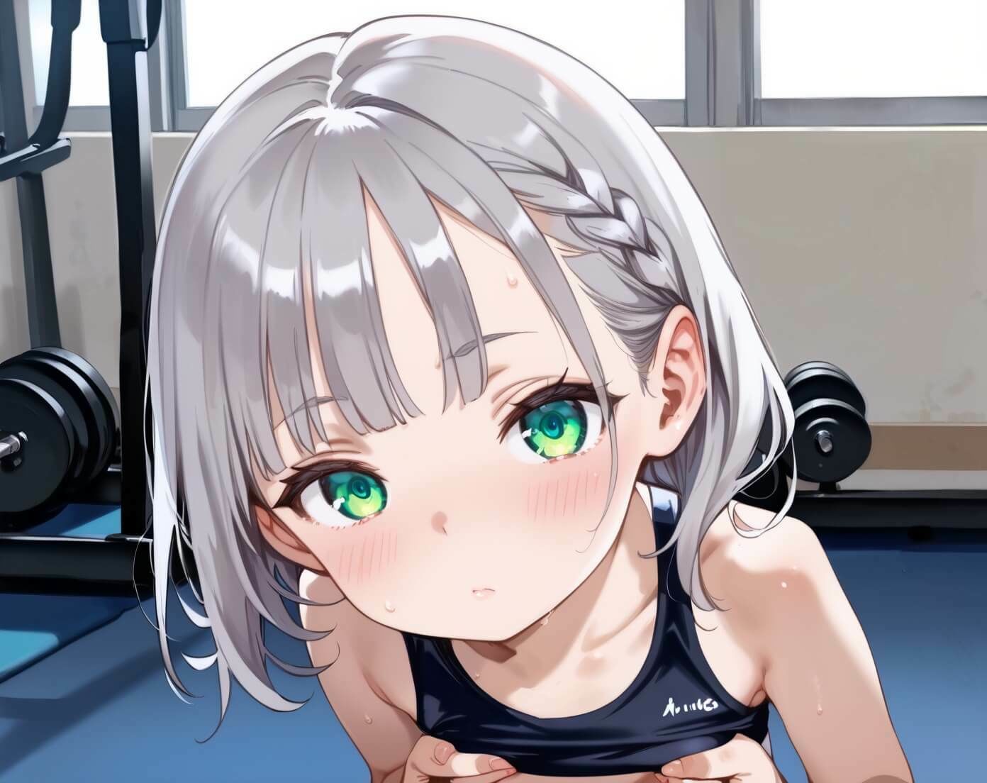 【ウミネコ店】それだけなのになんでこんなに熱くなるんだろうって思って『トレーニングはエッチなります★480枚』1