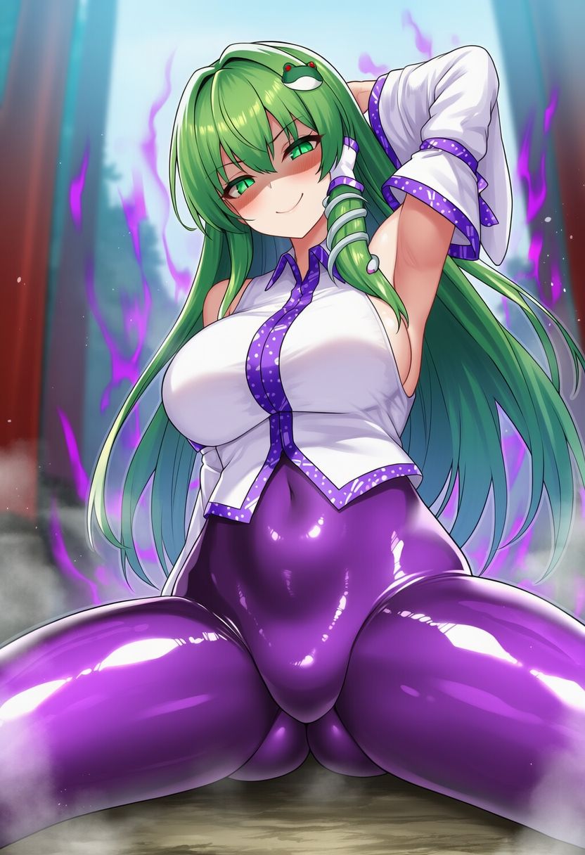 サンプル-悪堕ち緑巫女 - サンプル画像