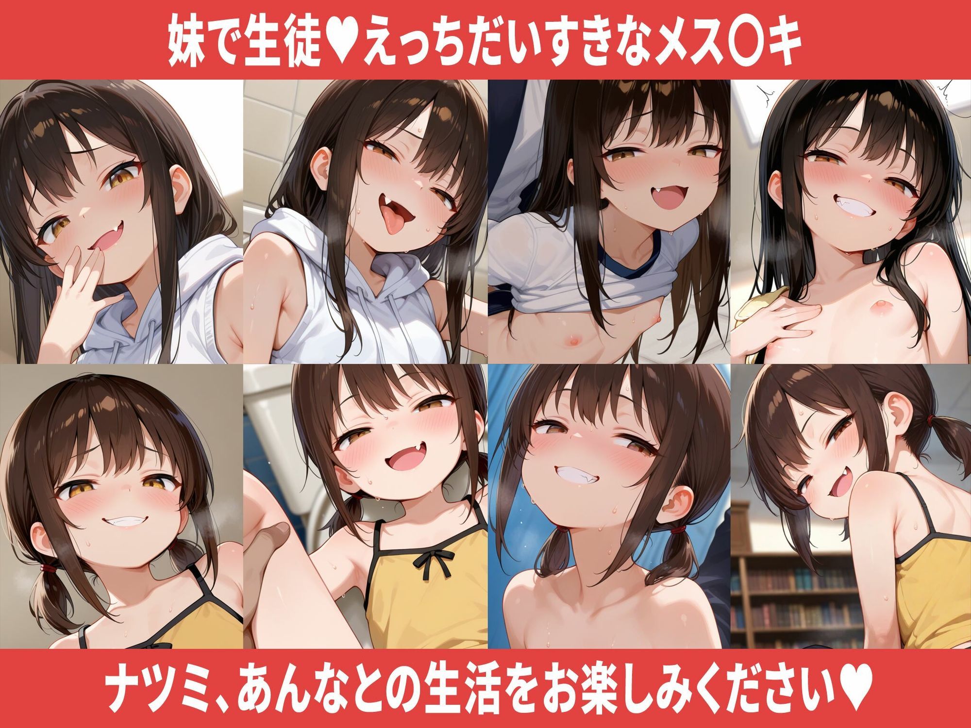 妹で生徒のメス〇キが性欲つよつよすぎて家でも学校でも俺は即オチ2コマ2