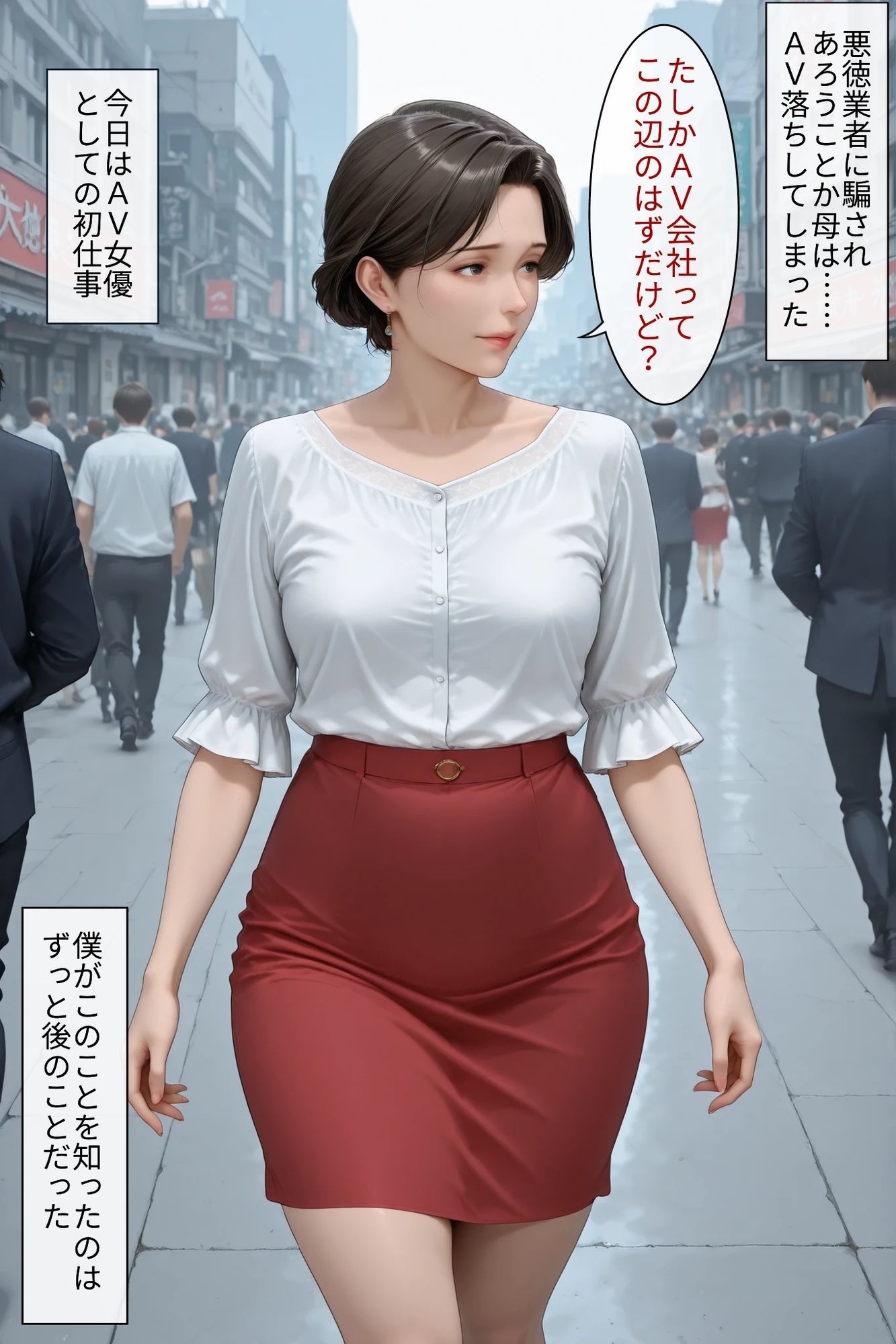 社長夫人の母がAV落ち？〜巨根黒人軍団の無限輪●〜 画像3