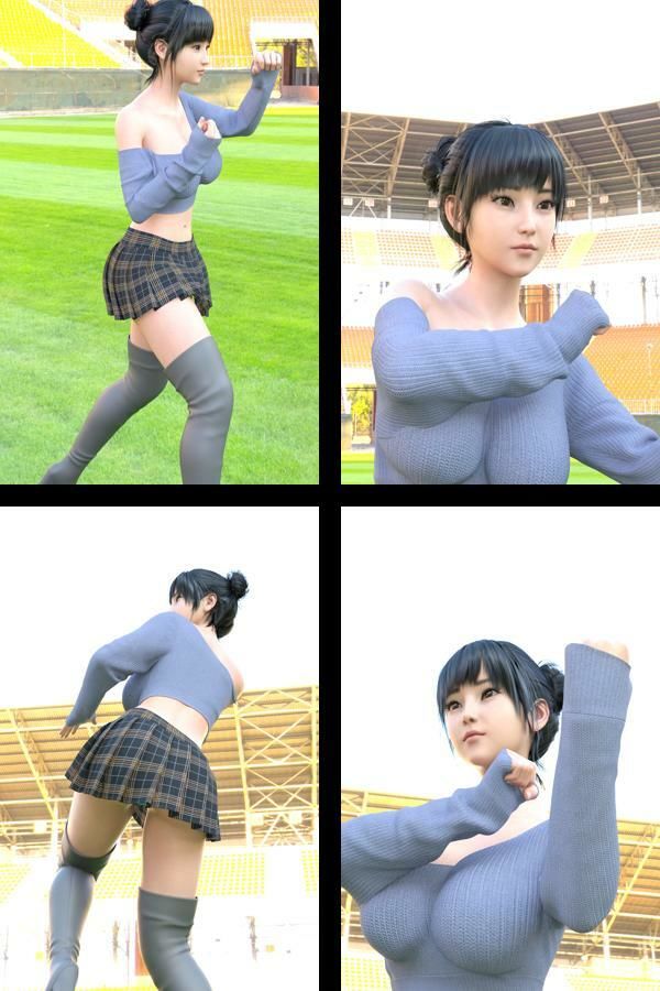 『理想の彼女を3DCGで作ります』から生まれたバーチャルアイドル「一ノ瀬廻里（いちのせめぐり）」の読者モデル風写真集:Model2026_01_1