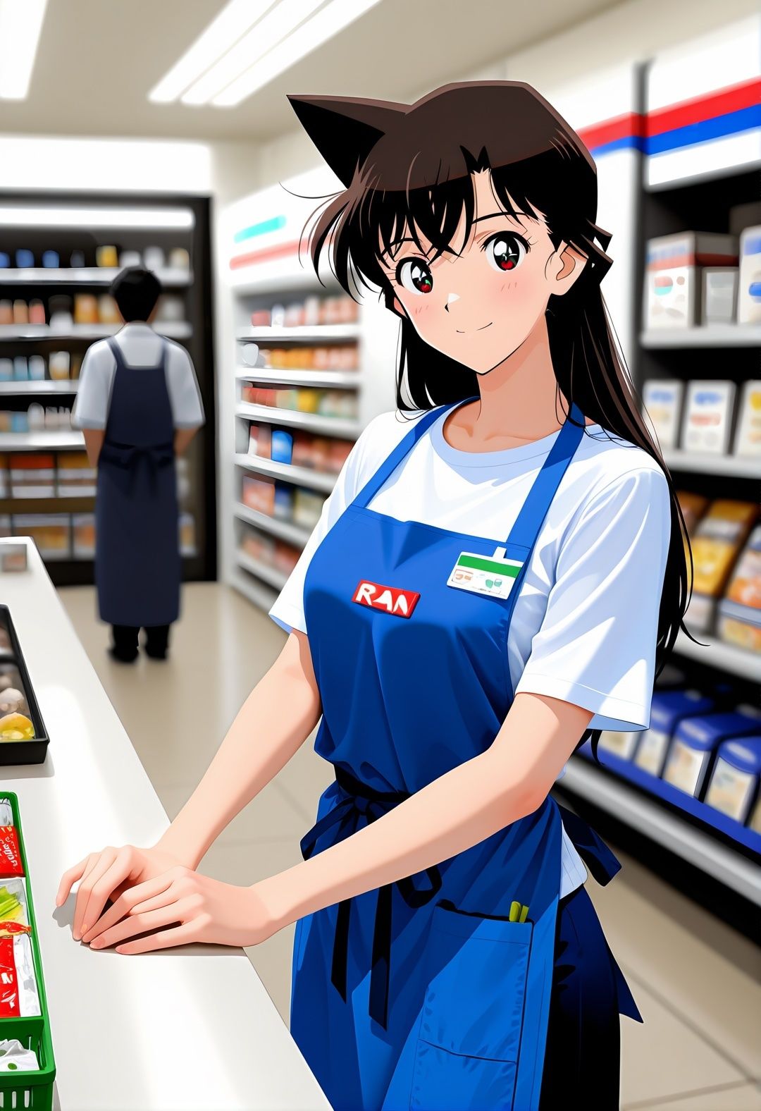 【エロ漫画】名探偵コ〇ン パロディ 毛利〇 コンビニ店員 制服 肉便器化 連続中出し 恥辱堕ち1