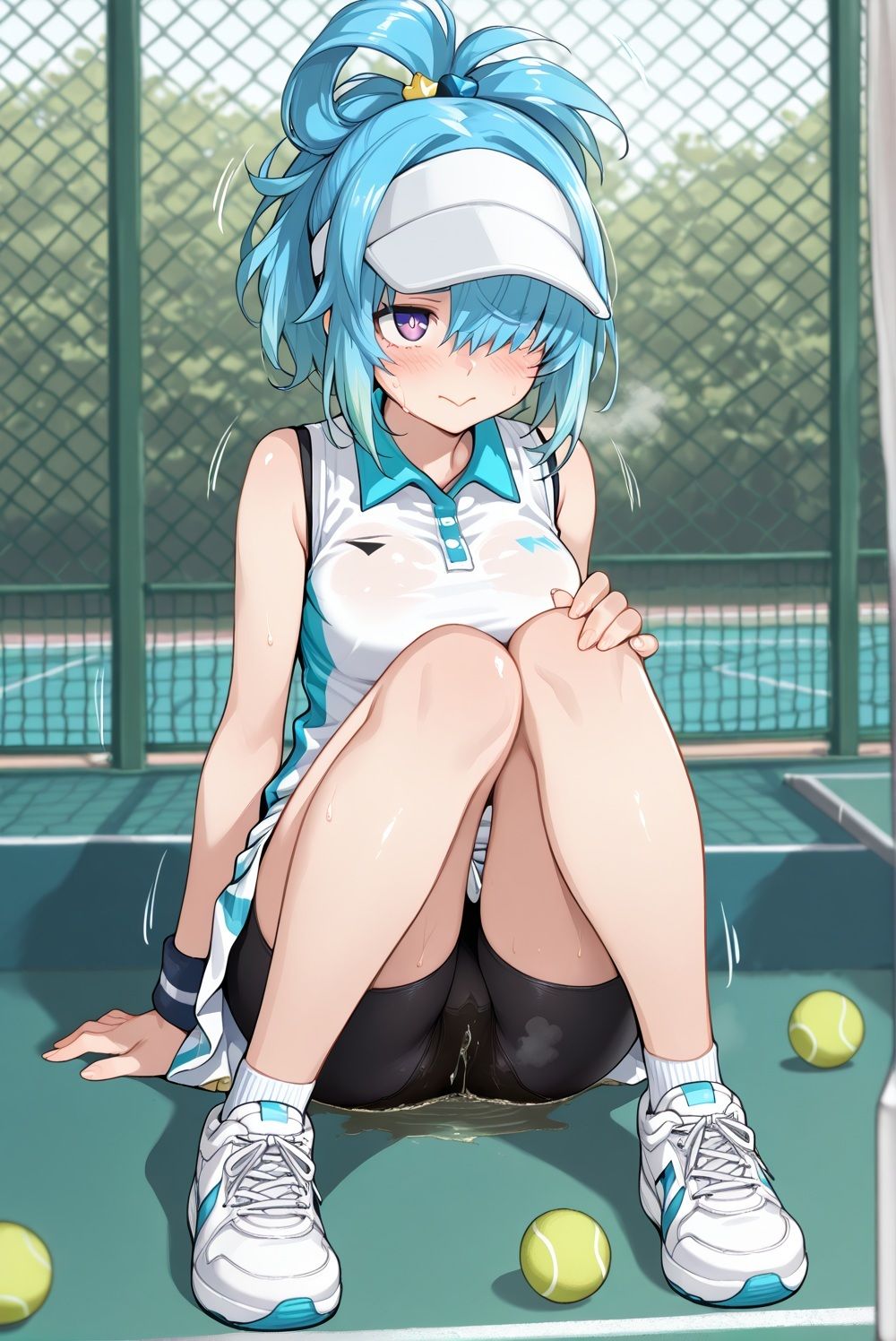 濡れゆくテニスコート 画像4