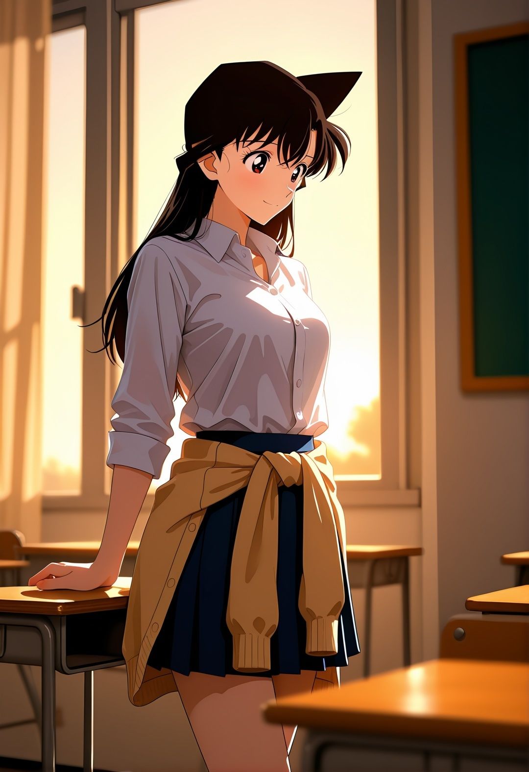 毛利〇の学校凌●〜帝〇〇校で制服・競泳水着・ブルマで連続絶頂！名探偵コ〇ンパロディ〜 サンプル1