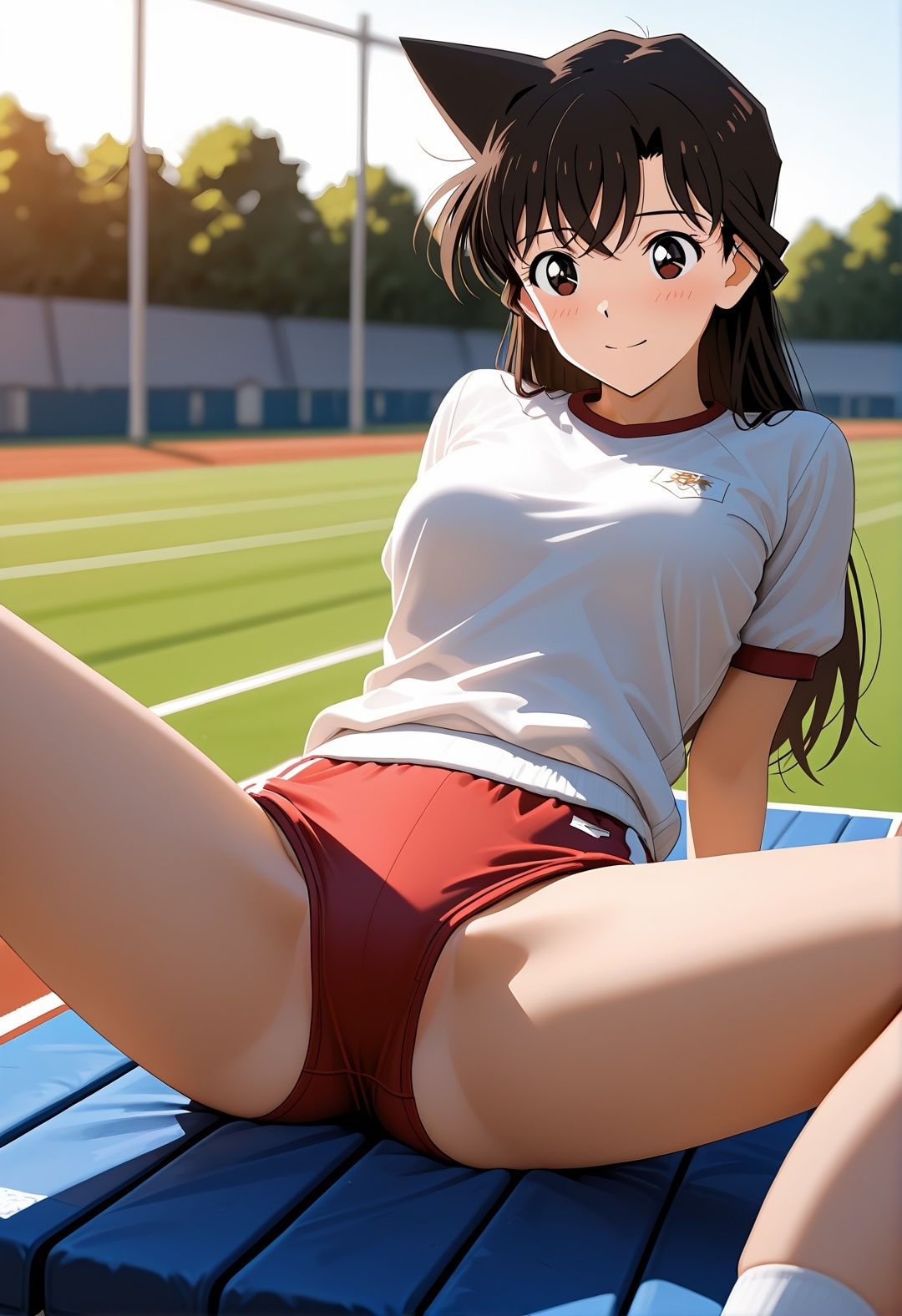 毛利〇の学校凌●〜帝〇〇校で制服・競泳水着・ブルマで連続絶頂！名探偵コ〇ンパロディ〜 サンプル5