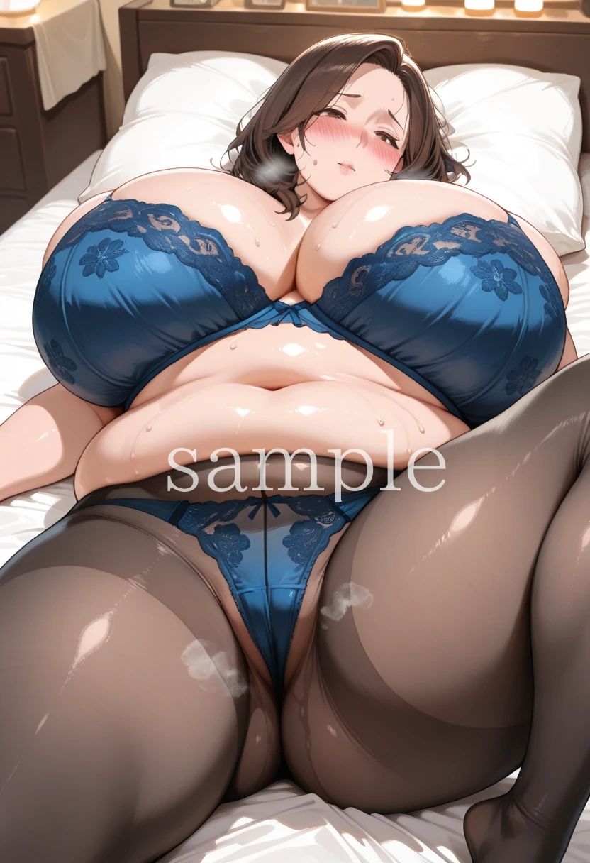 【アニメ】むっちり豊満人妻の肉感ランジェリー〜たぷんたぷん卑猥に揺れるデカ乳動画+フェロモンむんむん下着画像集〜 画像4