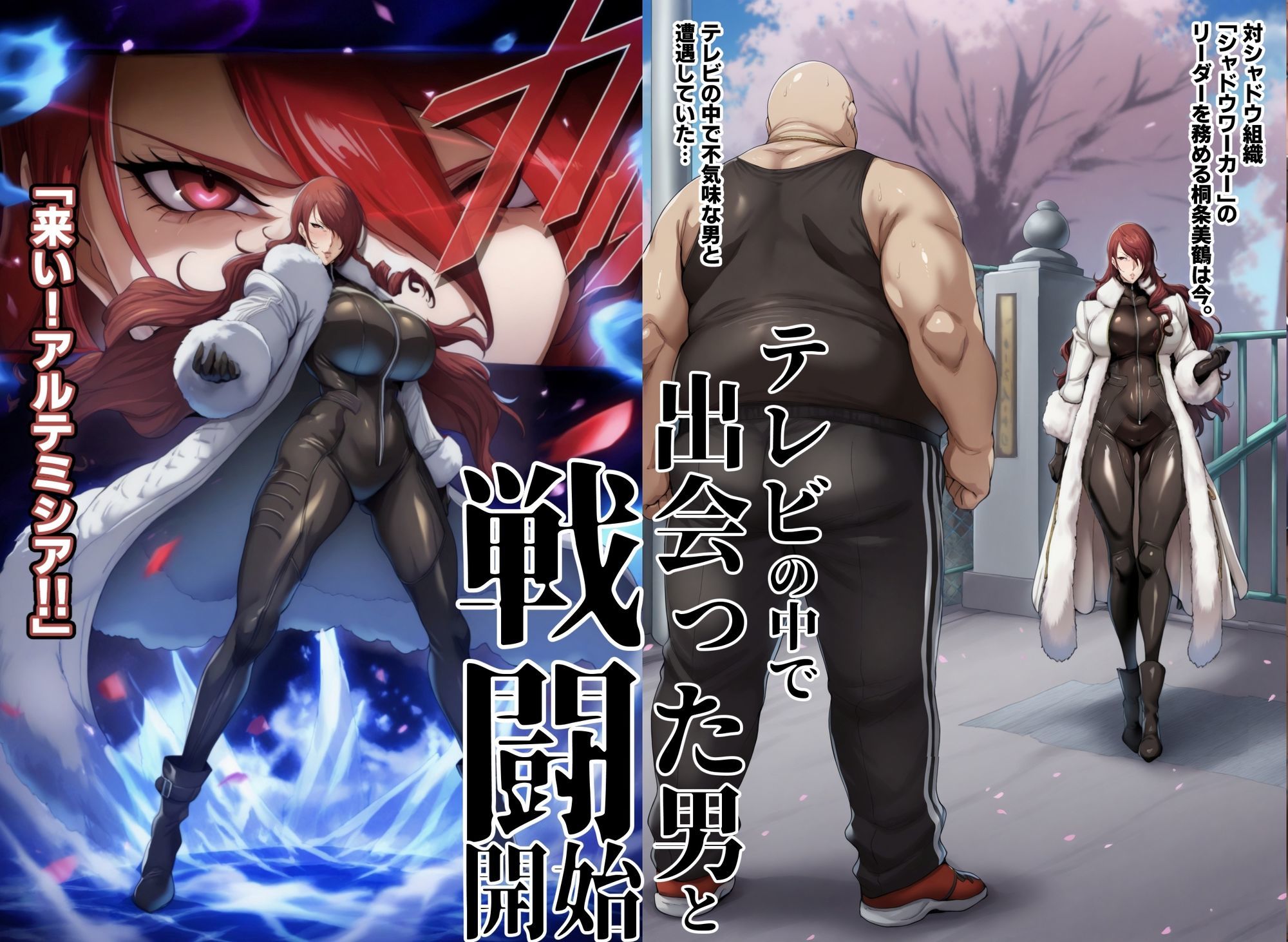 【P4U桐〇美鶴＆山〇風花】テレビの中で男に敗れて… サンプル1