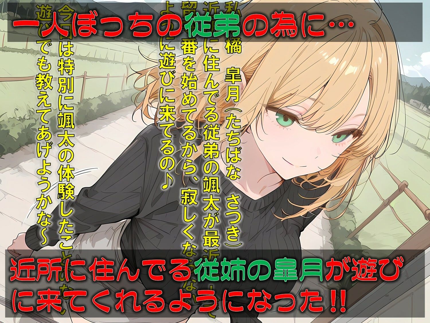 従姉の誘惑〜大人の遊びを体験しちゃうぞ〜_1