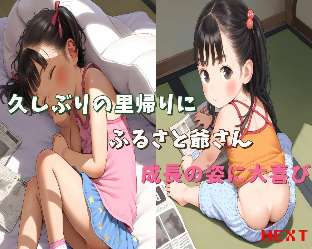 つるぺた少女は故郷に帰郷ふるさと爺さん欲情大爆発！！ サンプル画像 2