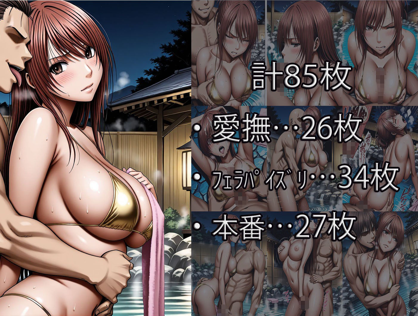 鈴〇彩花・持田〇ずさ・藤浦〇ナタ・南雲〇ゆき【金色ビキニ堕ち】 画像4