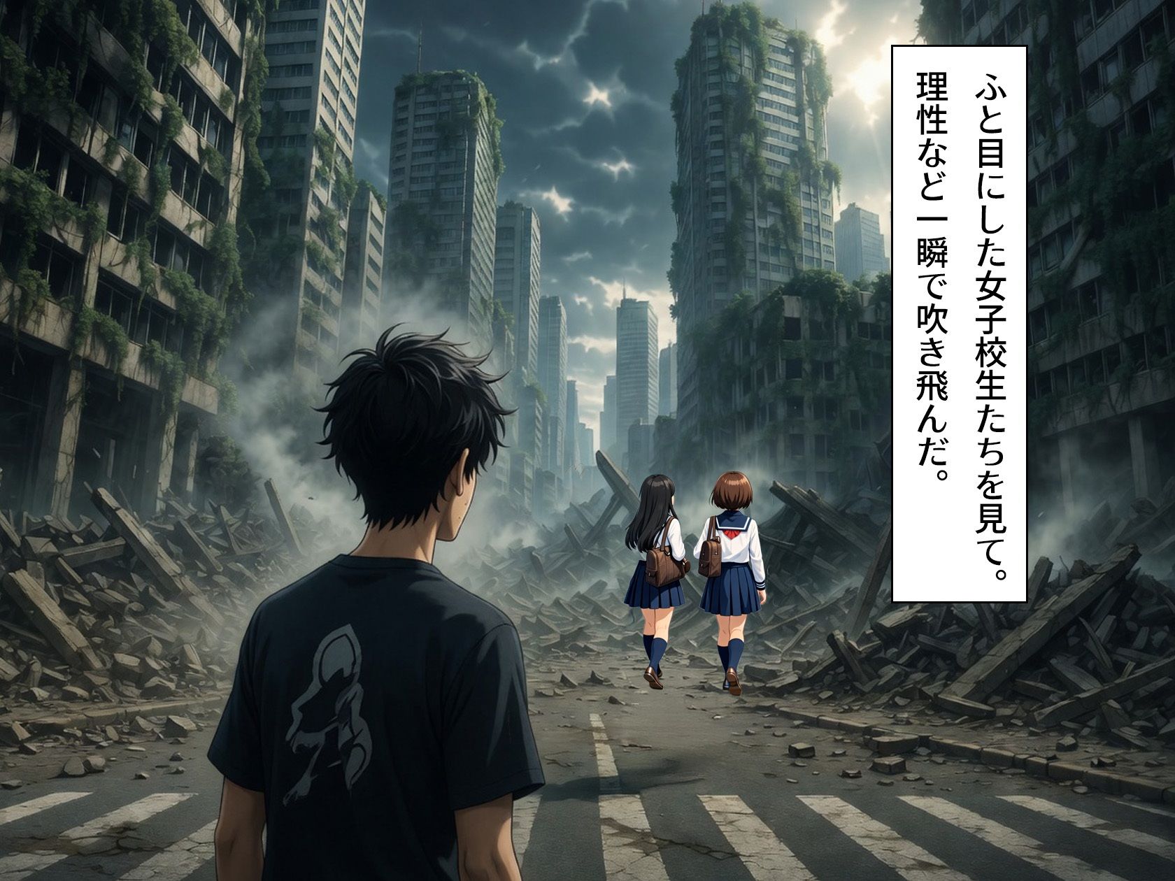 荒廃した世界でその辺のJKを拉致る2