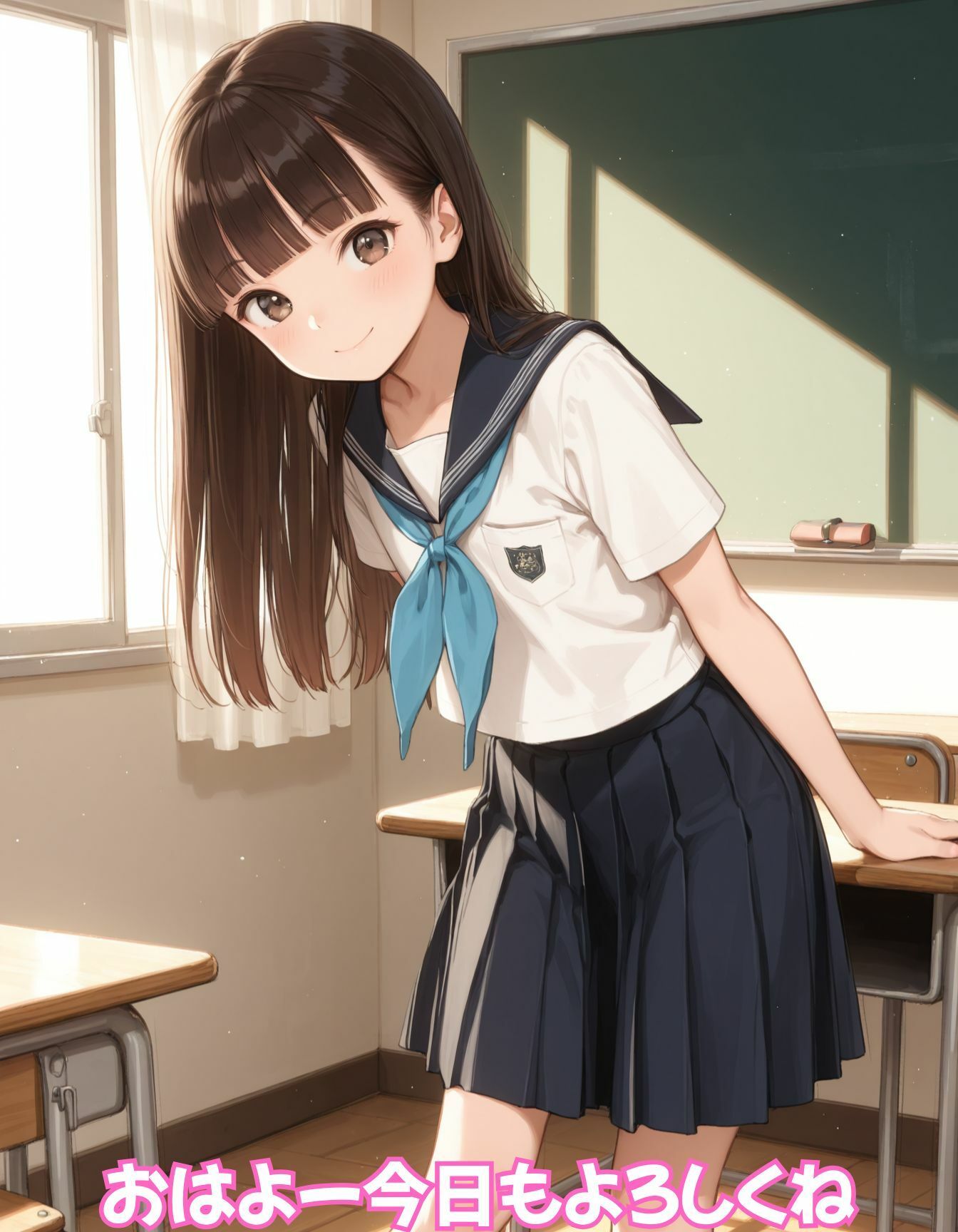 貧乳ちっぱい女子校生真面目な委員長と秘密の朝練1