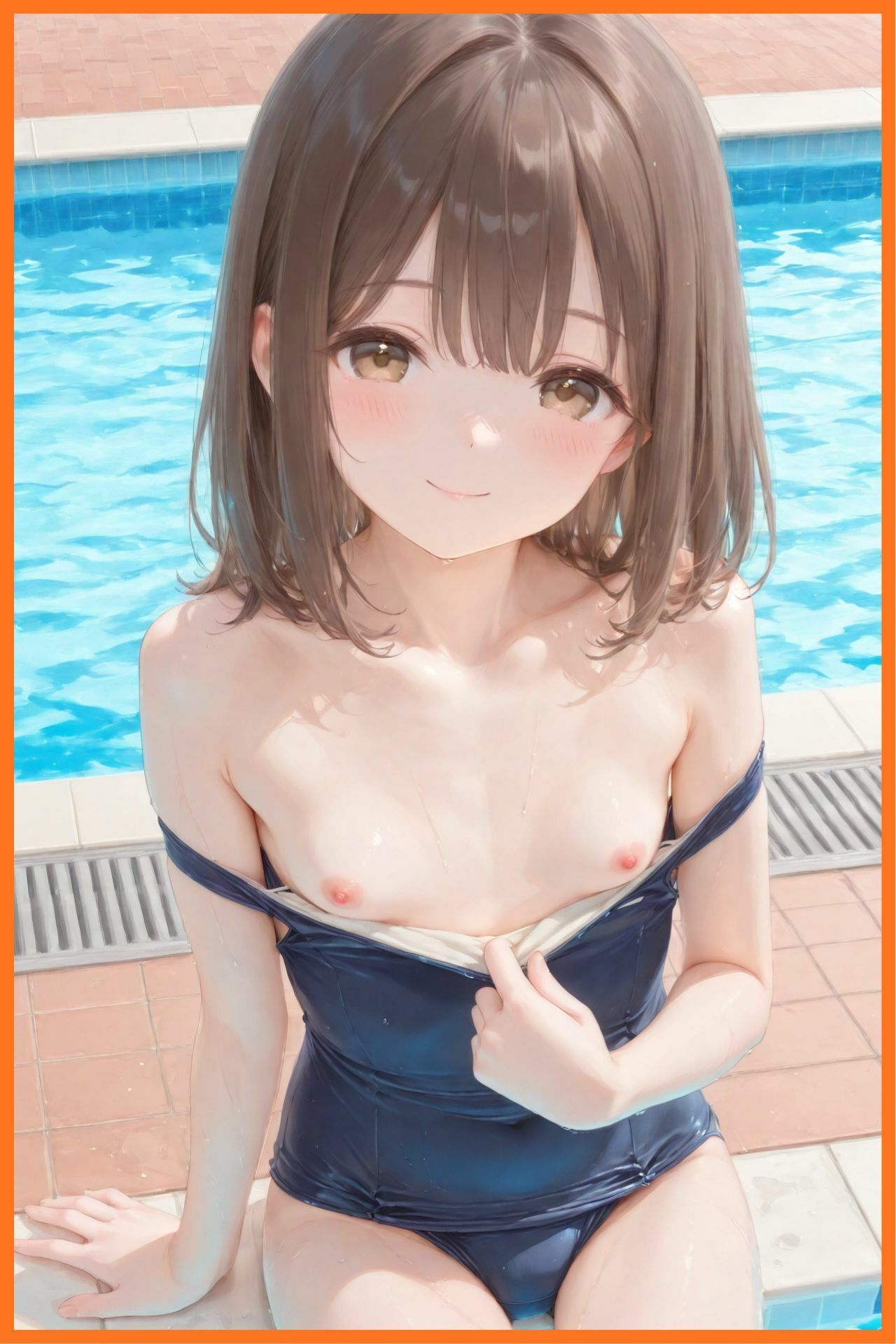 つるぺた女子校生秘密のプール開き6