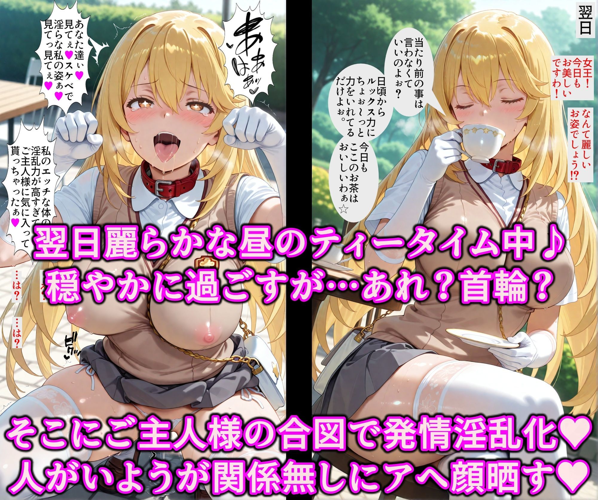 女王を逆洗脳で絶対服従の発情ネコ化！能力反射でエロい体の女王をマゾ洗脳♪何されてもアヘる俺専用の淫乱ペット サンプル5
