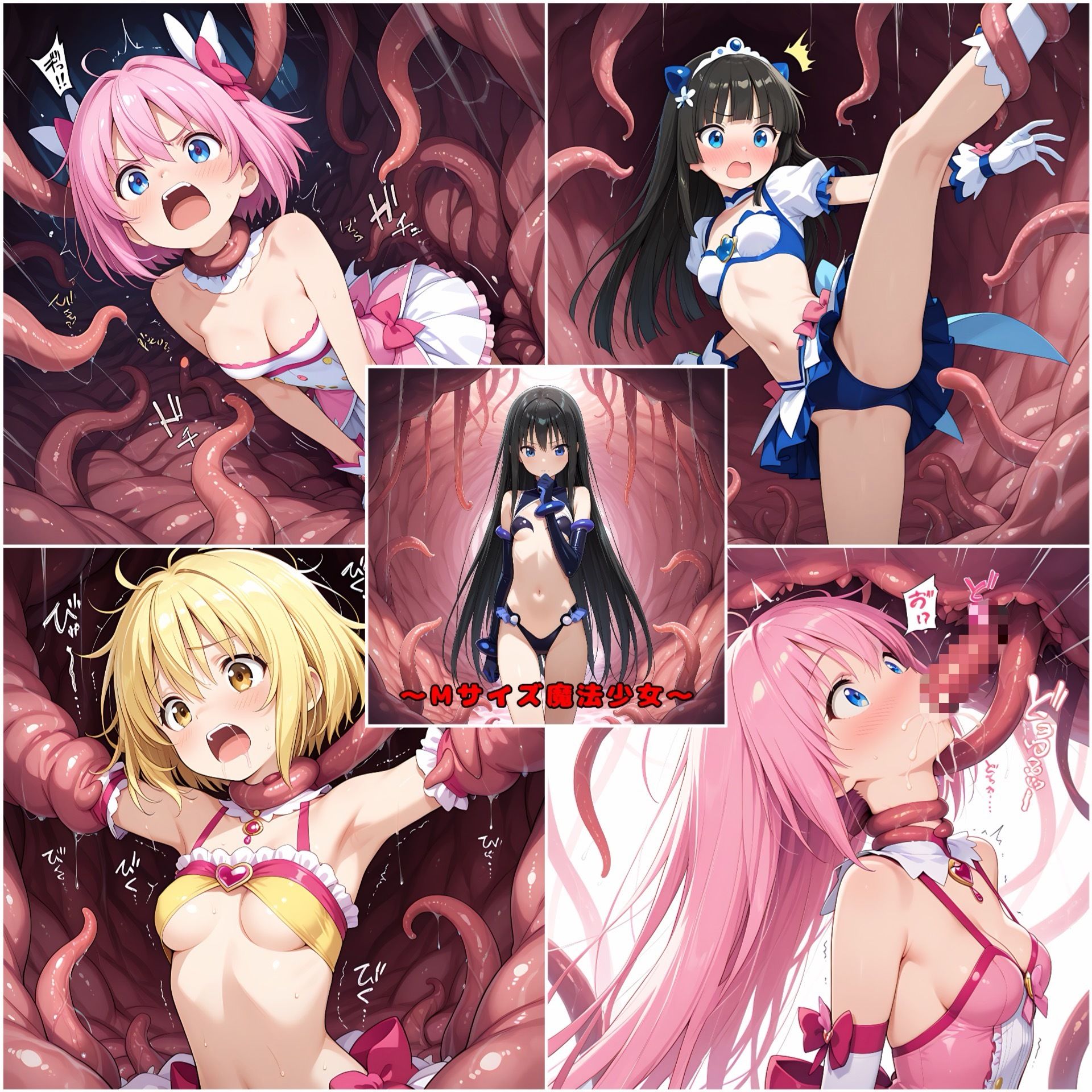 【俺の名は変態】同人CG・AI『新・魔法少女と触手アニメ』4