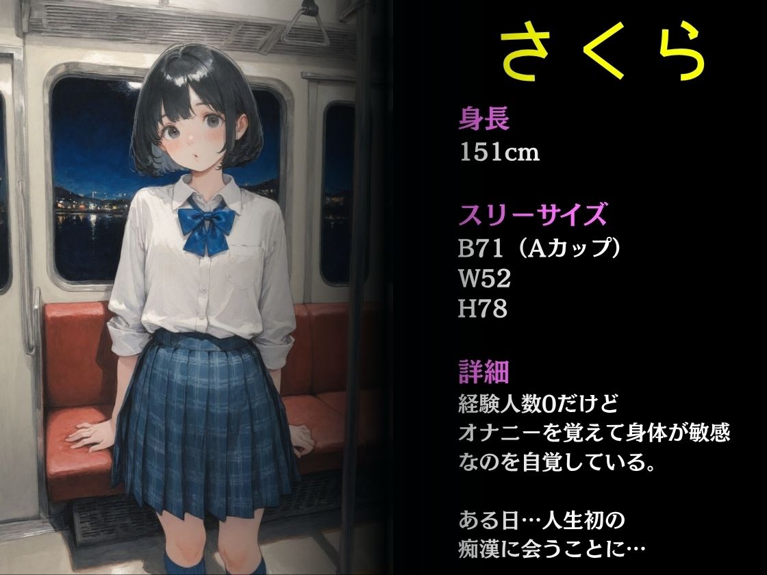 痴●電車  雑魚マンコのJ〇と絶倫サラリーマン 画像1