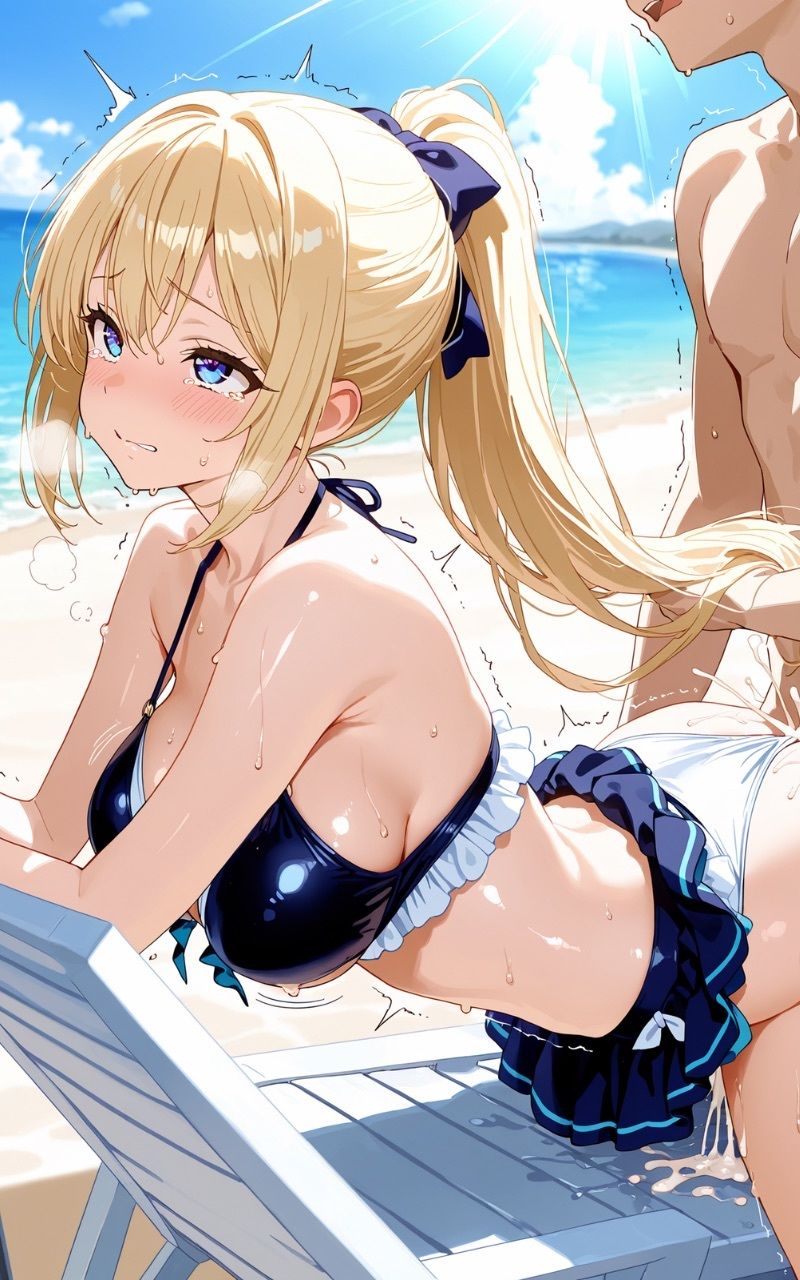 水着のあの子達に中出ししてみた サンプル10