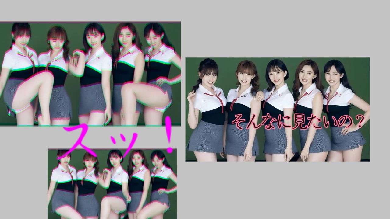 足を上げる女たち サンプル4