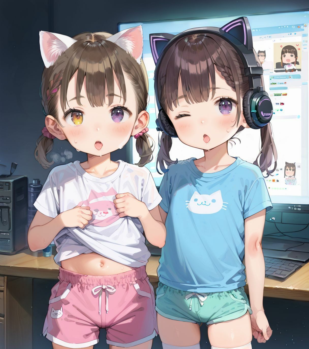 ちっぱい娘とえっちな罰ゲーム1 サンプル画像 7