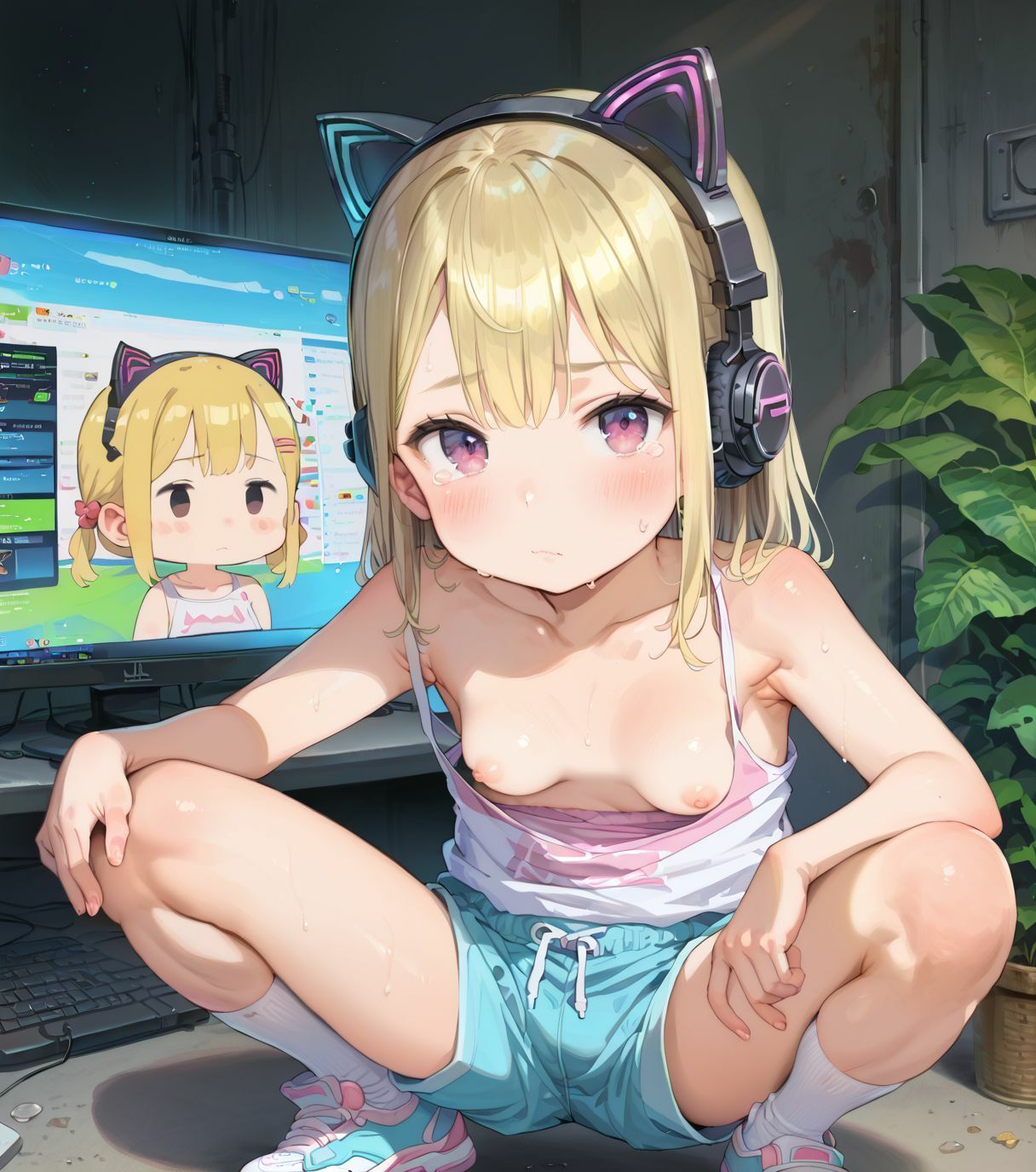 ちっぱい娘とえっちな罰ゲーム2 サンプル画像 5