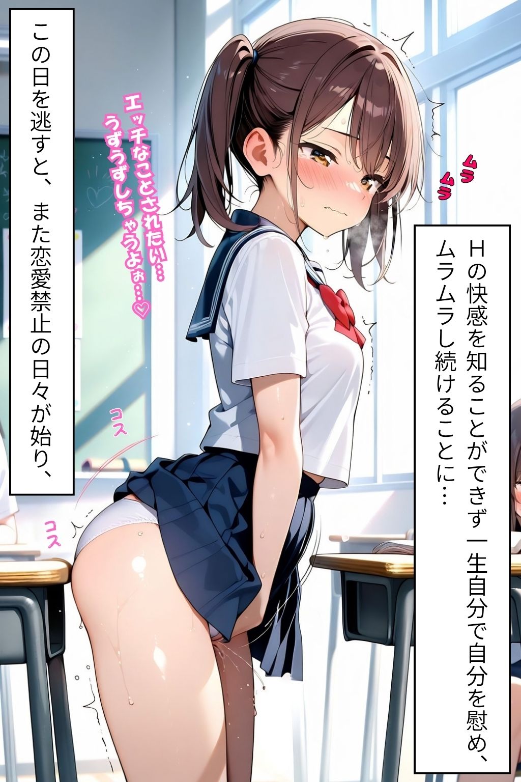 【ふんわりしすたーず】同人CG・AI『18才を迎えた女の子には、Hな祝福を(はーと) 1 〜 幸せになりたい純粋女子たちの恥ずかしすぎる大胆チラ見せアピール! 〜』5