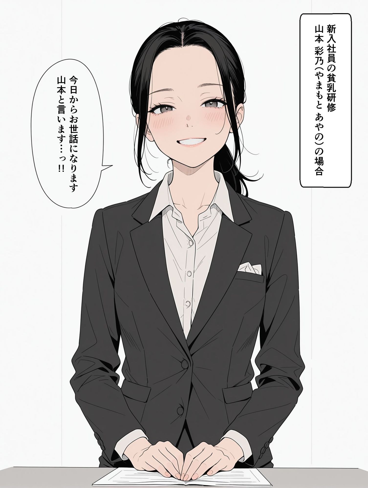 貧乳社員研修6