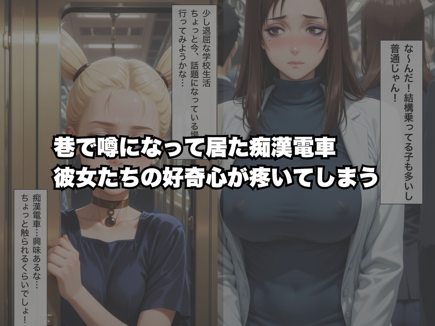 イヤッ！痴●電車から降りられない〜呪●廻戦編〜 サンプル1