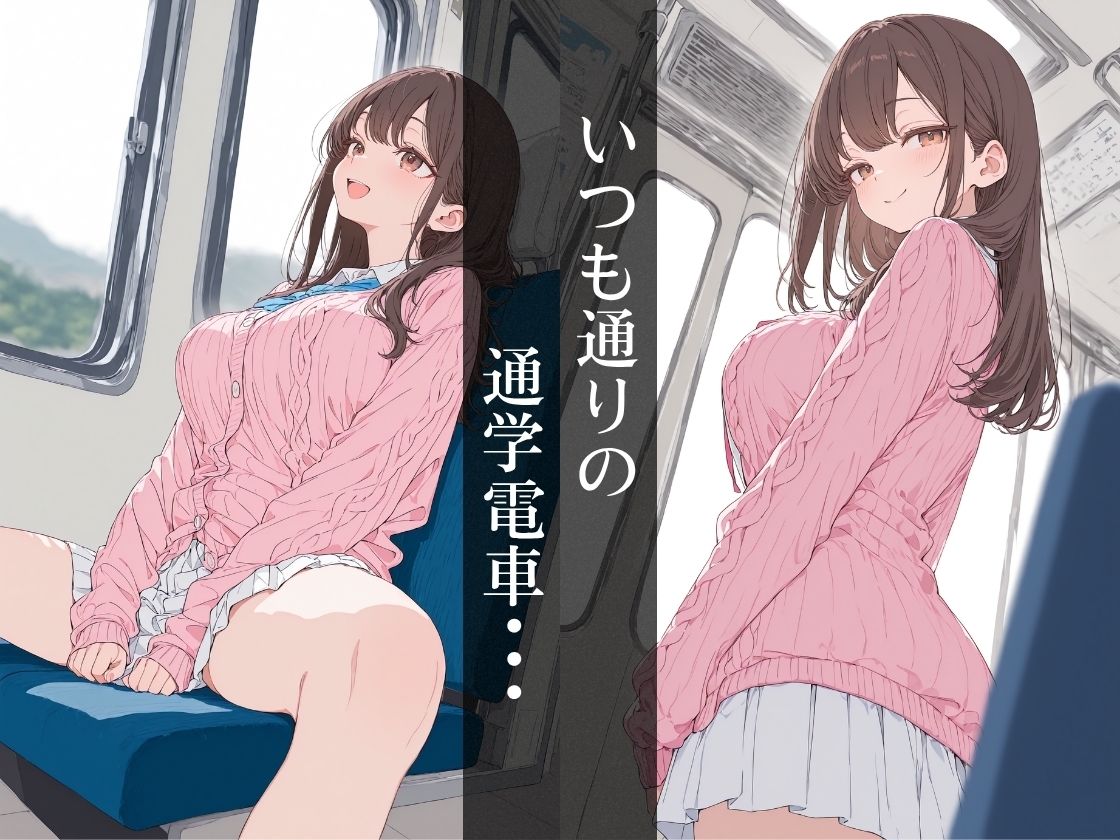 ピンクカーディガンの巨乳女子大生。電車で体を弄ばれ、汗と白濁まみれの絶頂種付け 画像4