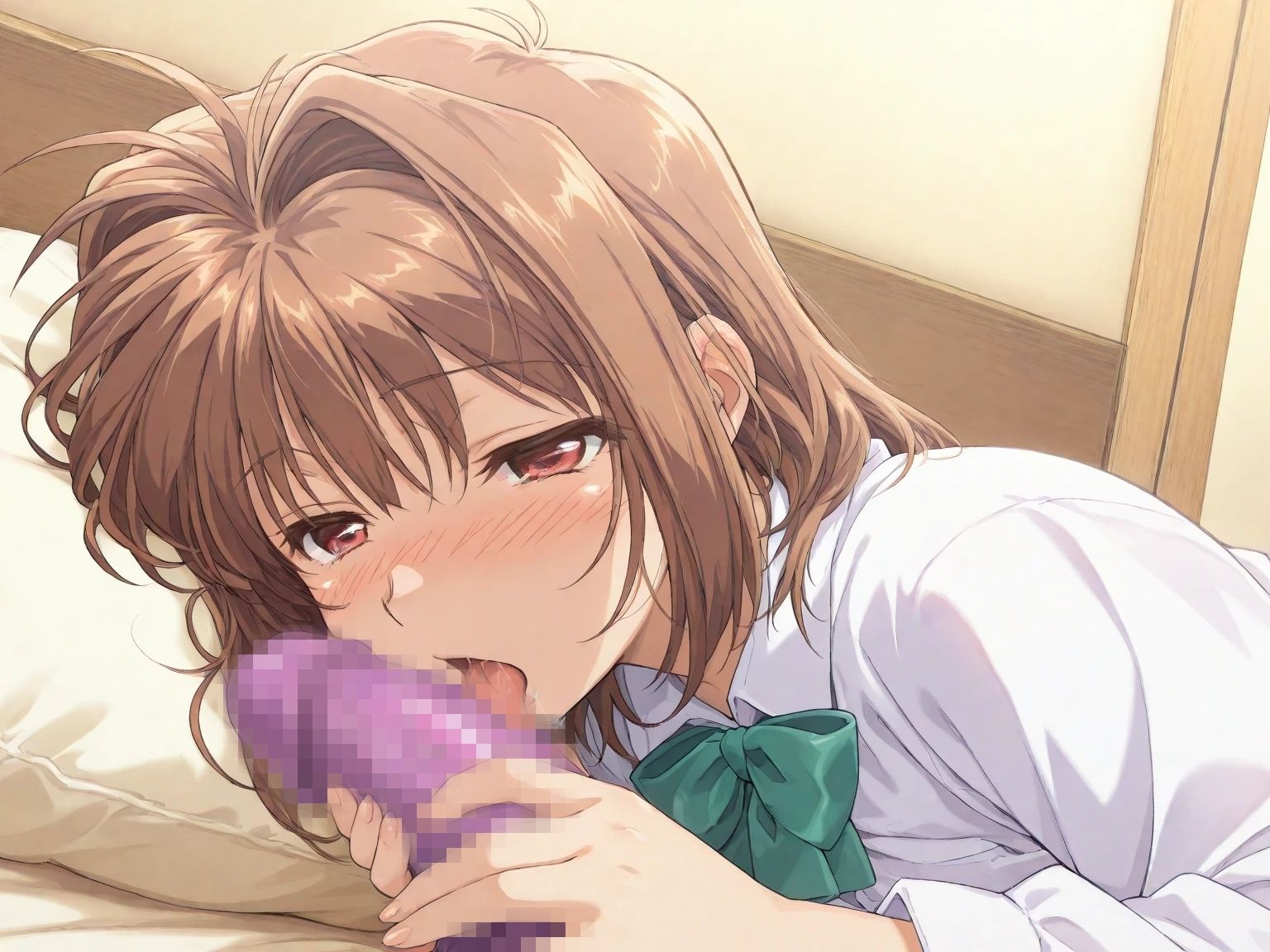AIイラストCG集132理恵ちゃんの一人遊び6