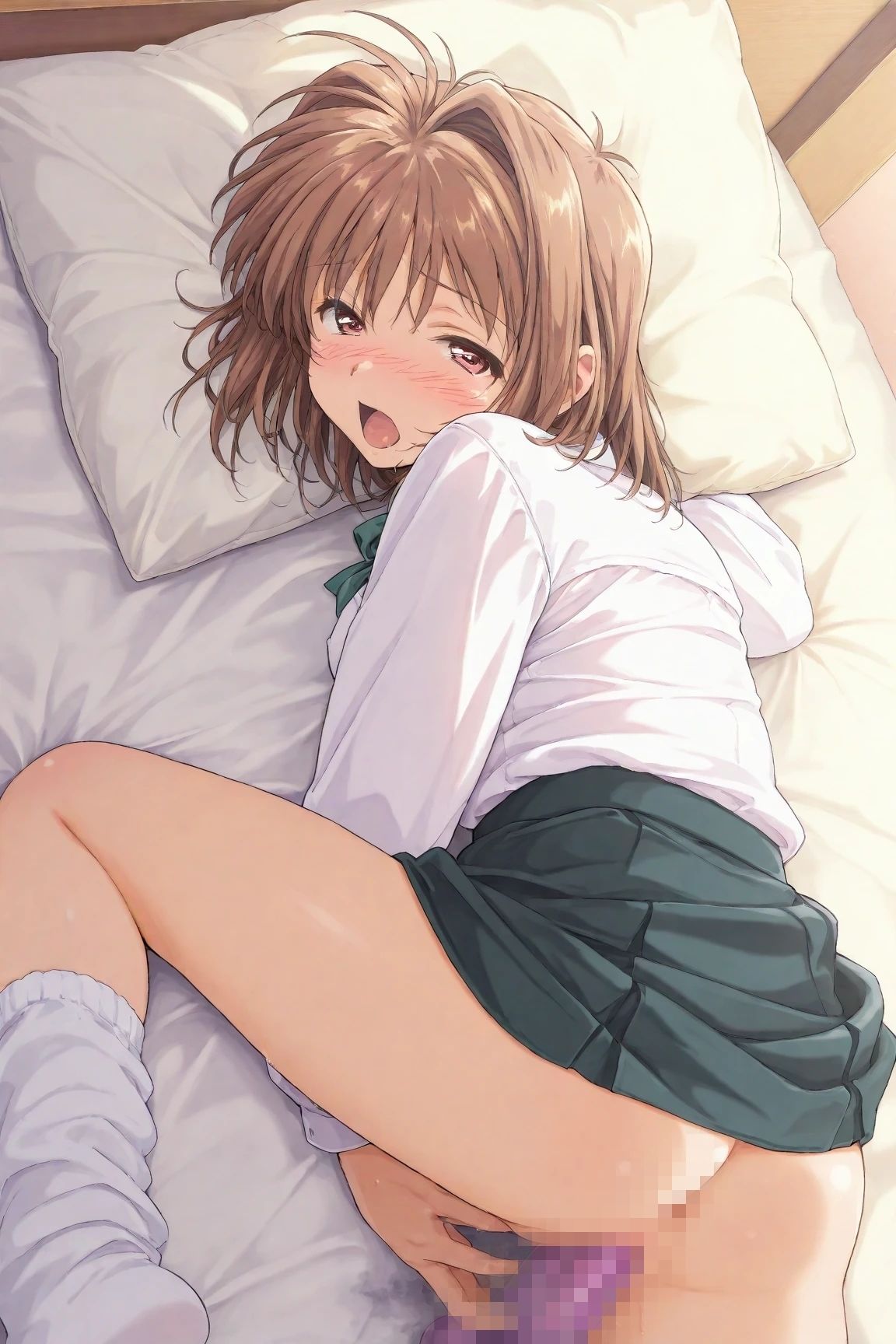 AIイラストCG集132理恵ちゃんの一人遊び7