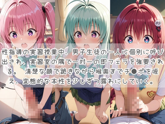 生徒たちの搾精パトロール係 〜先生を見つけたら即抜きサービス〜 T〇LOVEる シリーズ2 画像1