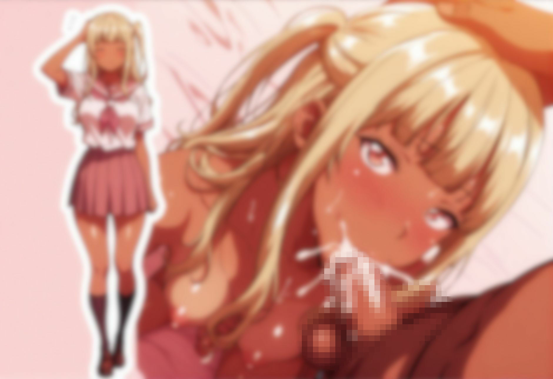 ムチムチヌルテカ黒ギャル、スリム体形版。パンツ×エッチ サンプル2