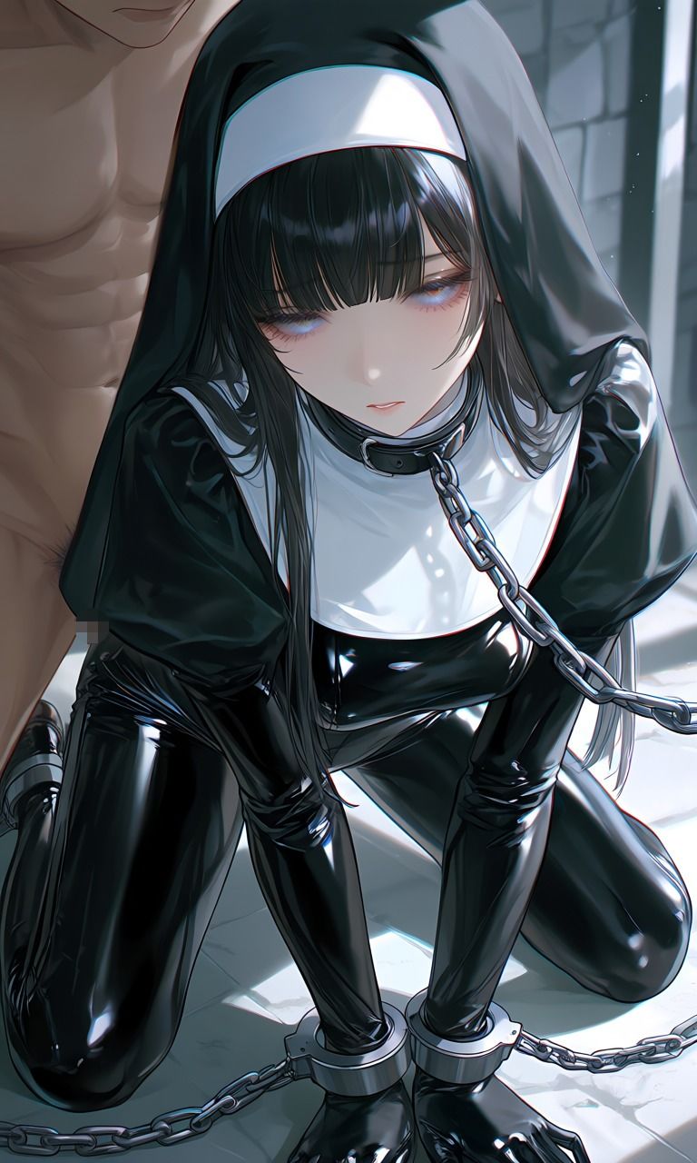 シスター風  ラバースーツ  拘束エロ画像集 画像3