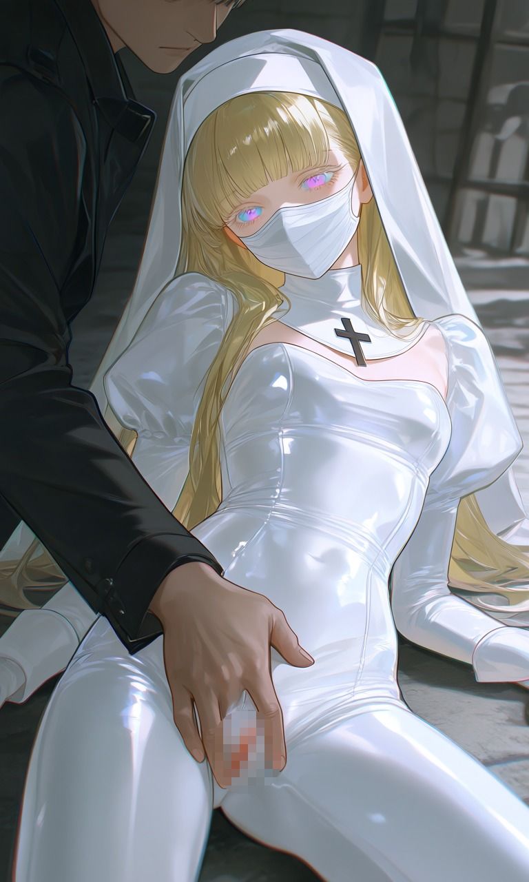 シスター風  ラバースーツ  拘束エロ画像集 画像7