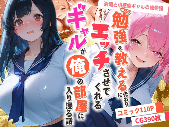 勉強を教える代わりにエッチをさせてくれるギャルが俺の部屋に入り浸る話 〜清楚と小悪魔ギャルの純愛編〜【夜の快楽】