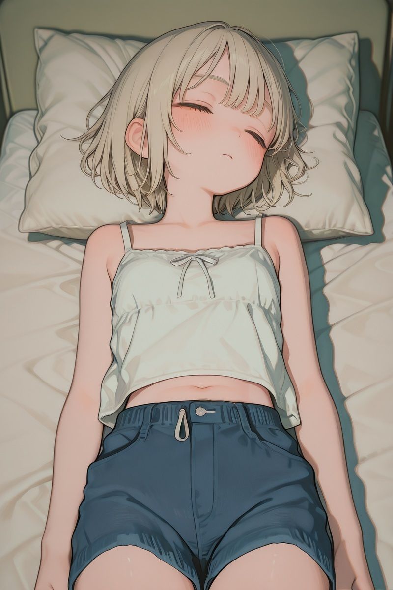 寝ているいもうとに性教育 〜白髪ロリ編〜 画像1