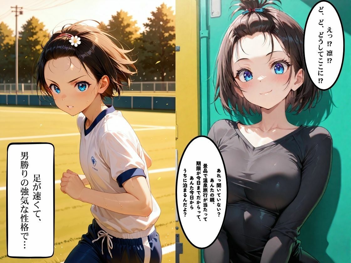 ボーイッシュ爆乳さらし幼馴染とふたりきりで過ごす夏休み さらしで隠れていた爆乳を思う存分、堪能してやった 画像2