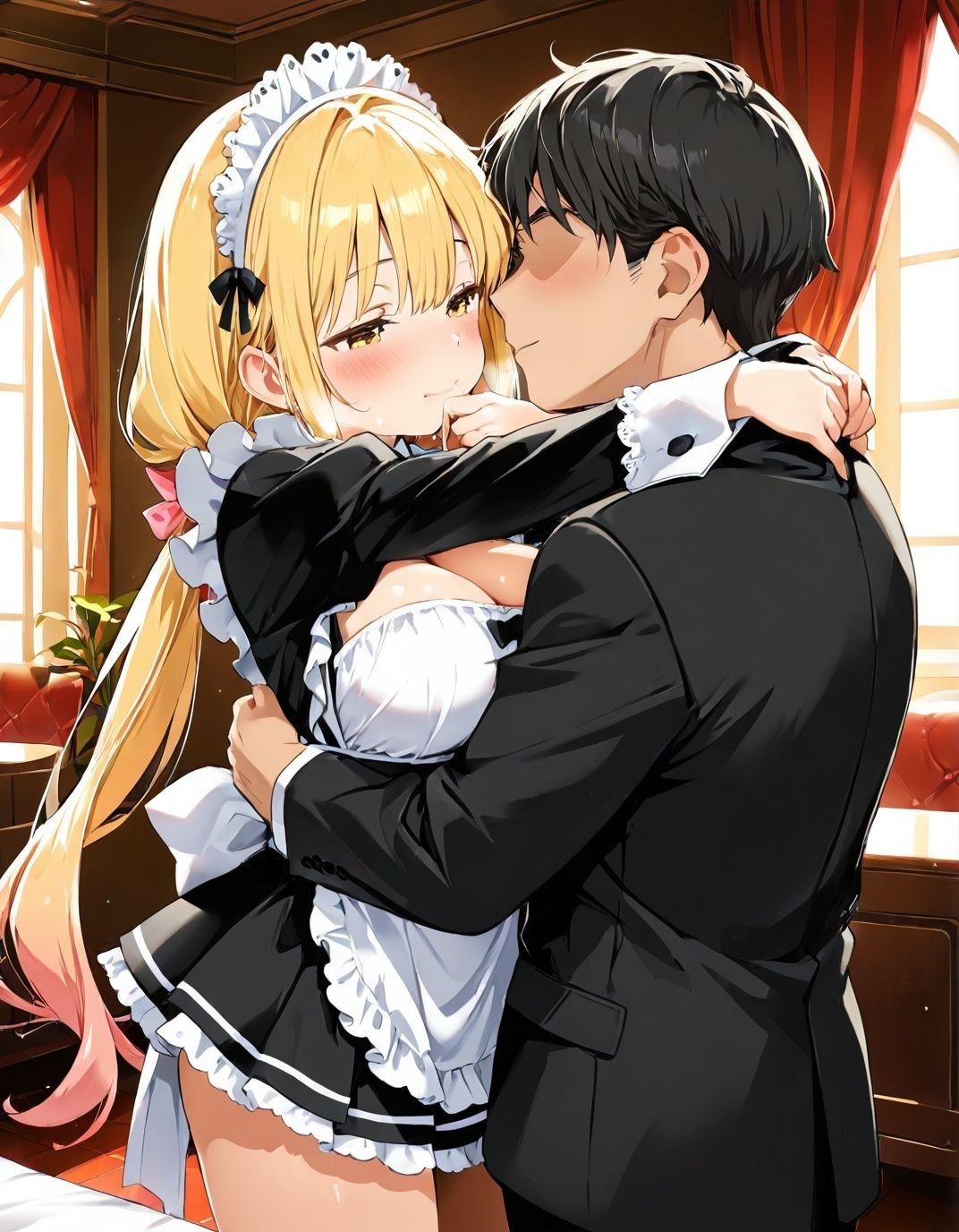 幼馴染と結婚するためにデキ婚狙うことにしました！ シャーリー編 半袖メイドVer サンプル2